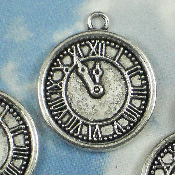 Clock Face Charm Etsy