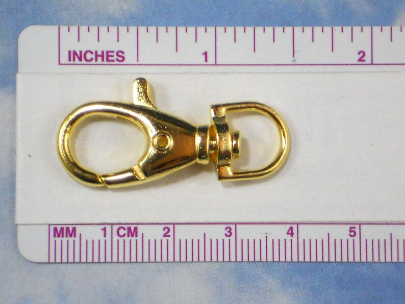 4 Large Gold Swivel Lobster Claw Clasps Steampunk 38mm Lanyard Etsy