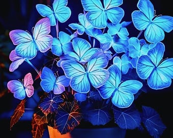 Heirloom Blue Butterfly Coleus Rare Ornamental Foliage Plant Vibran 50 Seeds
