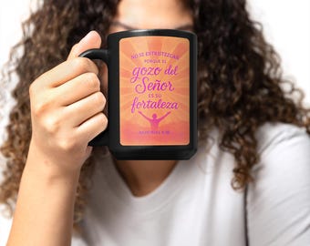 Christian Mug: Spanish Verse, Inspirational Gift (15 Oz)