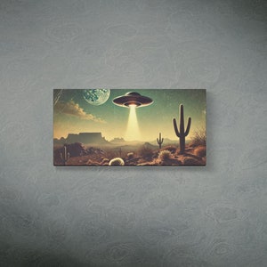UFO Wall Art, UFO, Roswell, Contact, Alien Abduction, Alien, coverup, conspiracy, x files, sci fi, flying saucer, UFO Poster, Art,ufo poster