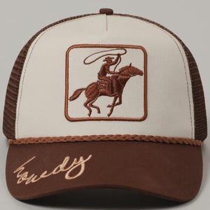 Cowboy Bild Howdy Stickerei Mesh Back Cap