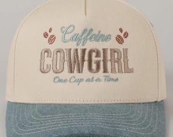 Caffeine Cowgirl Trucker Hat