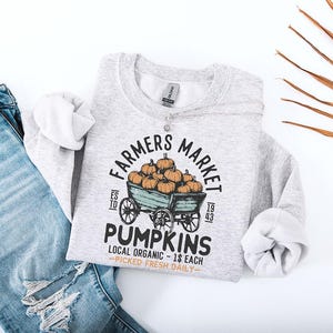 Farmers Market Pumpkins Sweatshirt