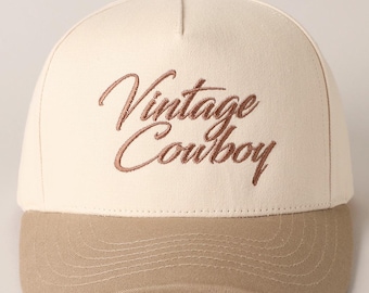 Vintage Cowboy Trucker Hat