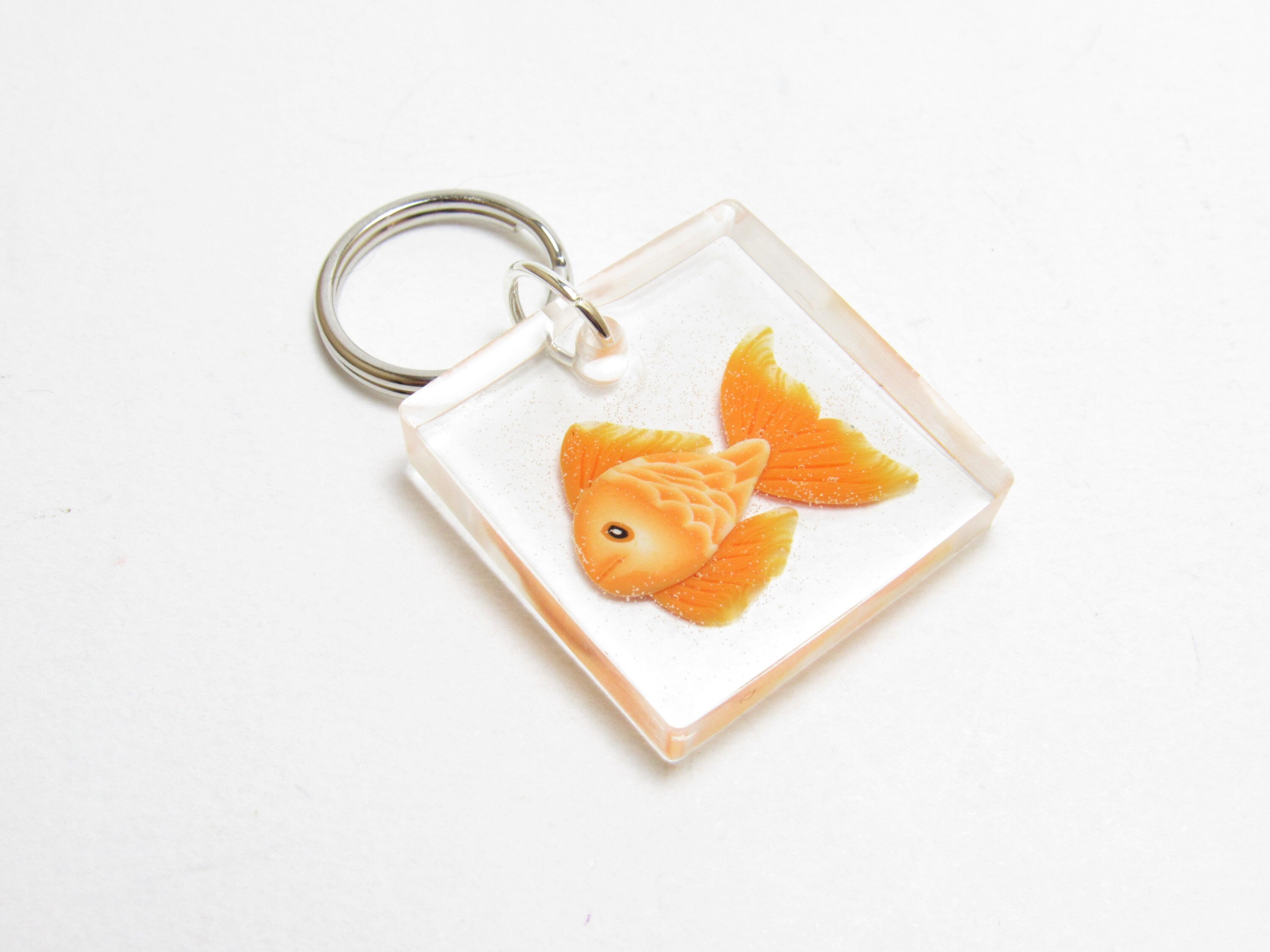Goldfish Keychain Betta Fish Keyring Fishbowl Key Fob Etsy UK
