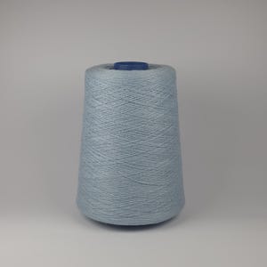 Light Baby Blue Linen Yarn – 100% Natural Flax Fiber Spool for Knitting, Crochet, Weaving  Eco-Friendly Baltic Craft Thread