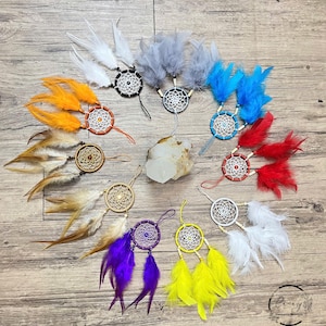 Dream Catcher|Dreamcatchers|Midnight Mini Car Dream Catcher|Sun Catcher|Wall Hanging|Car Mirror Hanging|Car Accessories|Hippie Boho Gifts