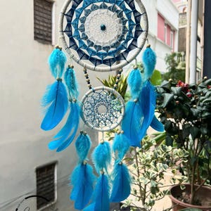 Handcrafted Dreamcatcher for Bedroom Decor - Bohemian Wall Art - Unique Gift for Her - Boho Housewarming Gift - Rustic Nursery Decor.