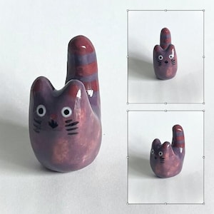 Kitty Cat Ring Holder | adorable unique ceramic quirky cat lover gift