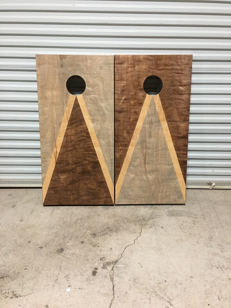 Lawn Games Wedding Tree Cornhole Boards Custom Stained Full Size Corn
