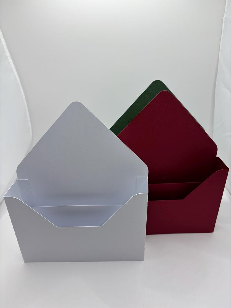 Envelope Pop-up Card Making Kit | Christmas Floral Paper Piecing (set ...