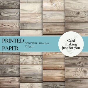 Colección de otoño: papeles con vetas de madera / kits para hacer tarjetas de otoño / efímeras de otoño / kit para hacer tarjetas / tarjetas para hacer tú mismo / kits de manualidades para álbumes de recortes