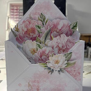 Tarjeta en blanco con sobre emergente / kit para hacer tarjetas con sobre / tarjeta con sobre emergente / kit para hacer tarjetas / tarjeta DIY / diario / tarjeta con caja de sobre
