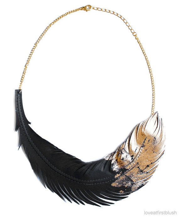 アクセサリー 00s archive feather black necklace Black Feather Necklace 2000S JAPANESE MADE SPIRIT BLACK FEATHER