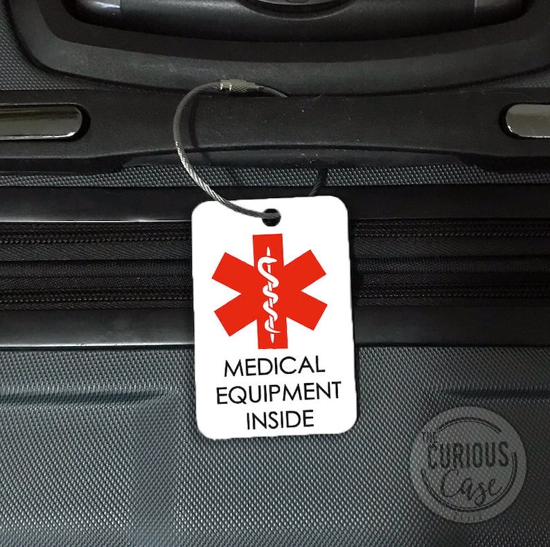 Medical Equipment Inside Bag Tag Small Luggage tag Key Chain Etsy