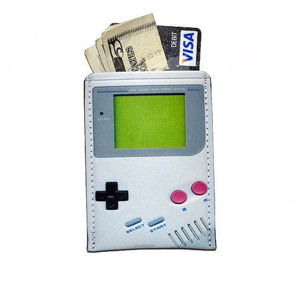 Video Game Retro Hand Held Business Case Debit, Credit, Gift Card Sleeve