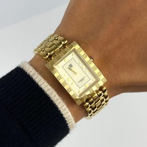 Givenchy 90s Rectangular Gold Plated Watch