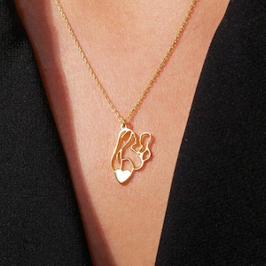 Mother and Child Necklace, Mother Jewelry, Family Necklace, Mom Gift, Mother&#39;s Day Gift, Christmas Gift, Xmas Gift, Mother Daughter Necklace