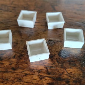 Vintage Reeves ceramic square watercolor pans- set of 5