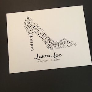 Hand-lettered shapes in the words of your choice.