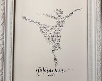8x10 Personalized Nutcracker print