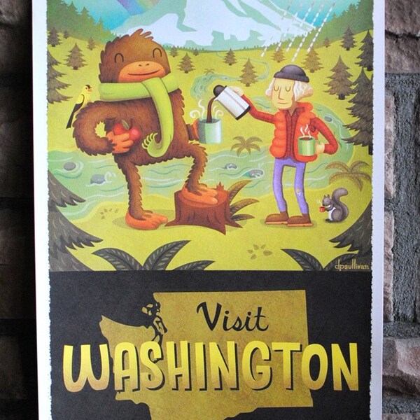 11x17 Washington State Tourism Print