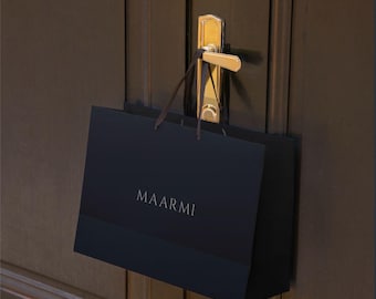 サテンリボンハンドル付き、カスタマイズ可能な高級紙袋10選 – ブティック向けサステナブルパッケージ