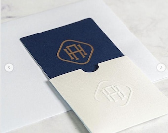 50 pcs Luxury Custom Paper Envelopes – Personalized Eco-Friendly Boutique Packaging