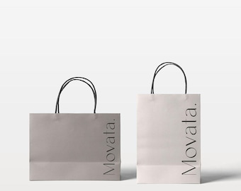 1000 pcs Custom Printed Paper Bags with Twisted Handle Branded EcoFriendly Bags Wholesale Low quantity for small shops White or Brown Kraft