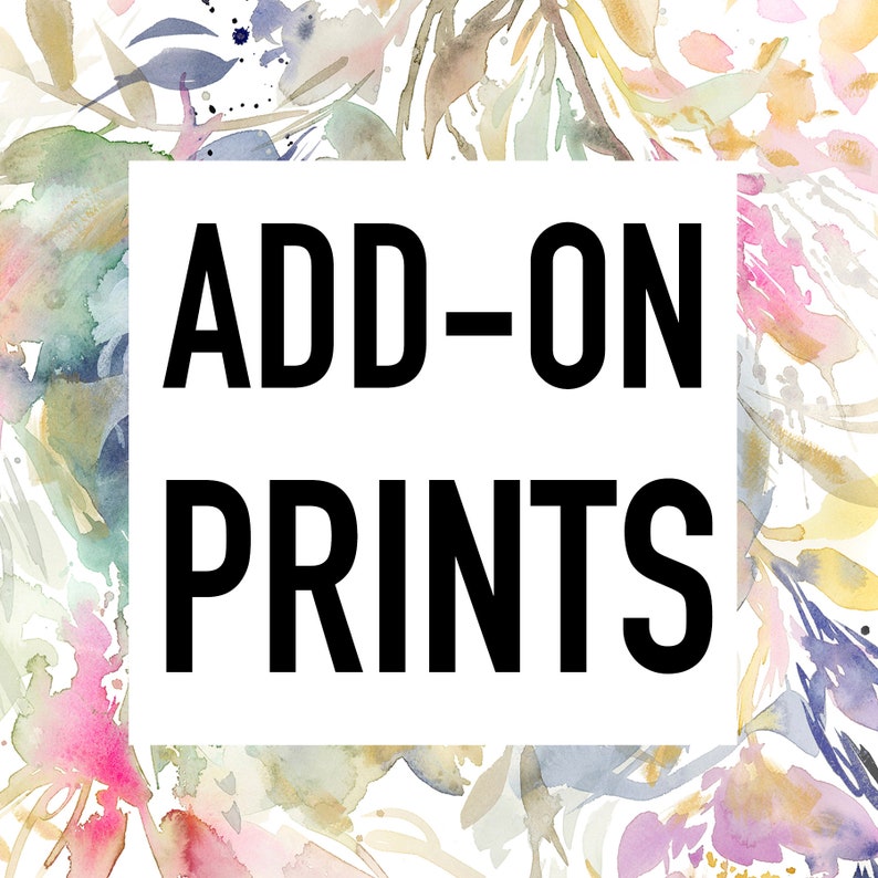 ADD-ON PRINTS for Custom Art already ordered image 1