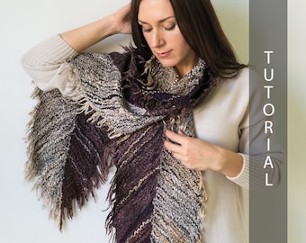 Felting tutorial for felted Feather scarf - video instruction