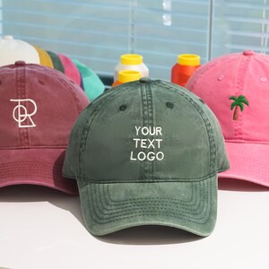 Custom Text Logo Baseball Hat, Your Design Here, Personalized Logo Cap, Bachelorette Hats, Wedding Party Gift, Party Favors