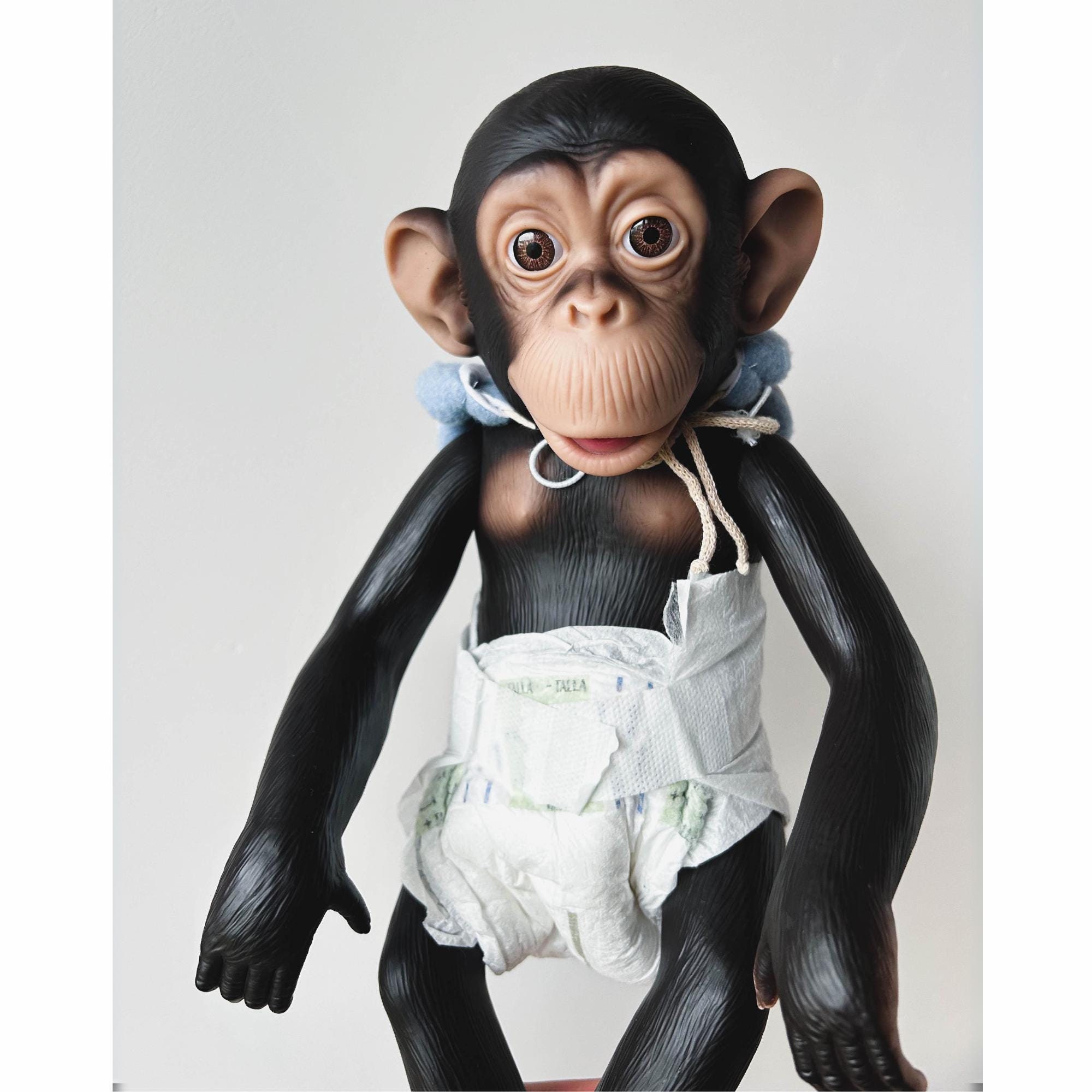 Monkey Doll - Handmade Monkey Lola by Asi (Spanish Doll)