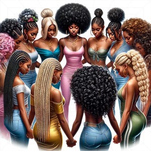 Women Praying Clipart, Church Lady Clipart, Church Clipart, Faith Clipart, Praying Hands Clipart, Black Girl Clipart, Fashion Girl Clipart