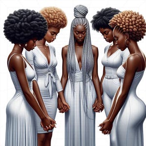 Women In Prayer, Black Girl Clipart, Church Lady Clipart, Church Clipart, Faith Clipart, Praying Black Women, Christian Women Praying