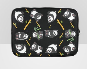 Cute Panda Pattern Laptop Sleeve, Macbook Pro Sleeve 10inch, 11.6 inch, 13.3 inch, 14.1 inch, 15.6 inch, Microsoft Surface Pro3/4