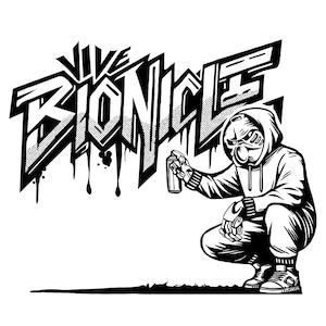 SVG-bestand Bionicle - op Lego Bionicle geïnspireerde digitale download voor ambachten, doe-het-zelfprojecten en themadecor