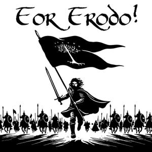 Voor Frodo: Aragorn Lord of the Rings geïnspireerd ontwerp SVG-bestand