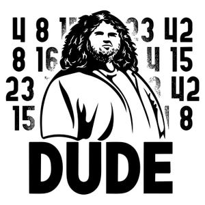 Dude Hurley Lost TV-Serie SVG-Datei