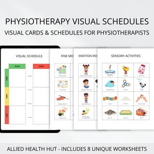 Fiches visuelles et programme pour physiothérapeutes aidant les enfants et les personnes ayant besoin de soutien à participer à des activités motrices, sensorielles et apaisantes