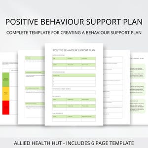 Positive Verhaltenstherapie Unterstützungsplan zur Bewältigung herausfordernder Verhaltensweisen, Emotionsregulierung und Umsetzung von Ersatzverhalten