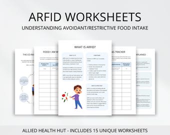 ARFID Therapy Education Worksheets, Understanding Avoidant Restrictive Food Intake Disorder, Sensory Processing DSM 5 Criteria & Symptoms