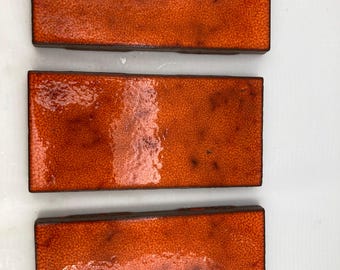 Vintage American Olean 80’s Caribbean Glaze NSO—Electric Orange!!!