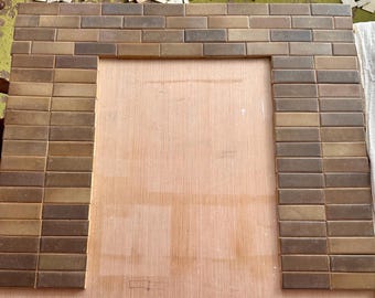 90+ Arts & Crafts Fireplace Tiles Matte Green New England Grueby Hartford Era