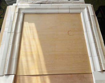 Rare Antique AETCo White Ceramic Bolection Fireplace Surround Chimneypiece 1898