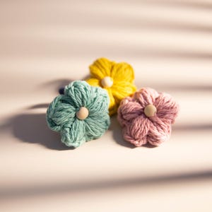 3er-Pack süße Kinder Blumen Haargummi - Kleinkind Haargummi - Pferdeschwanz - Kinder Haar elastisch - Geschenk für Mädchen - Geschenk für Kleinkinder