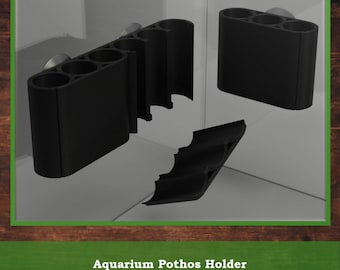 Aquarium Plant Holder Pothos Water Plants, 3-Bay or 6-Bay Suction Cup