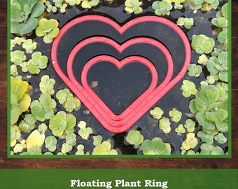 Heart Aquarium Floating Plant Ring Fish Food Portal Fish Tank Aquascaping