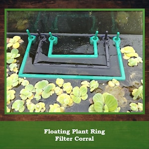 Aquarium Floating Plant Corral Feeding Portal Filter Barrier Aquascaping